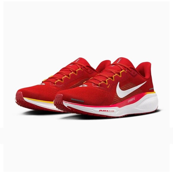 Nike Kansas City Chiefs NFL Air Zoom Pegasus 41 Running Shoes Men’s Size 13 Red - Picture 1 of 10